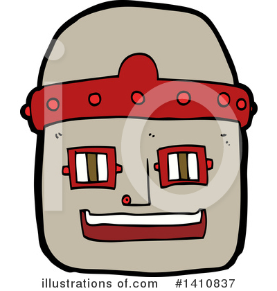 Royalty-Free (RF) Robot Clipart Illustration by lineartestpilot - Stock Sample #1410837