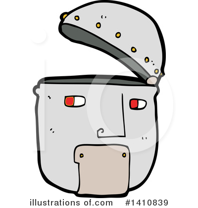 Royalty-Free (RF) Robot Clipart Illustration by lineartestpilot - Stock Sample #1410839