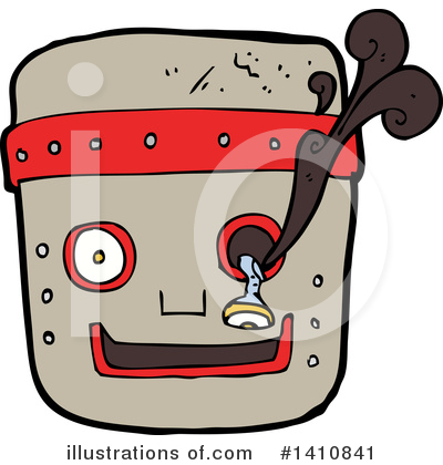Royalty-Free (RF) Robot Clipart Illustration by lineartestpilot - Stock Sample #1410841