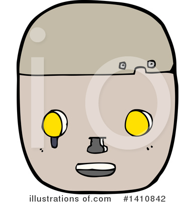 Royalty-Free (RF) Robot Clipart Illustration by lineartestpilot - Stock Sample #1410842