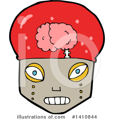 Robot Head Clipart #1410844 by lineartestpilot