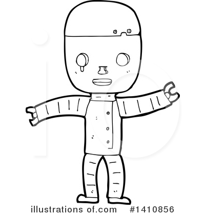 Royalty-Free (RF) Robot Clipart Illustration by lineartestpilot - Stock Sample #1410856