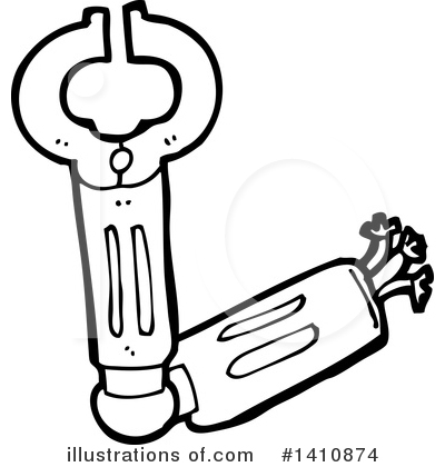 Royalty-Free (RF) Robot Clipart Illustration by lineartestpilot - Stock Sample #1410874