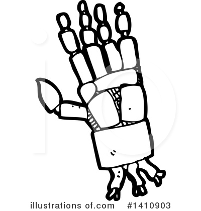 Royalty-Free (RF) Robot Clipart Illustration by lineartestpilot - Stock Sample #1410903