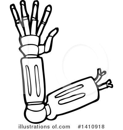 Royalty-Free (RF) Robot Clipart Illustration by lineartestpilot - Stock Sample #1410918