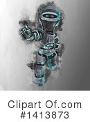 Robot Clipart #1413873 by KJ Pargeter
