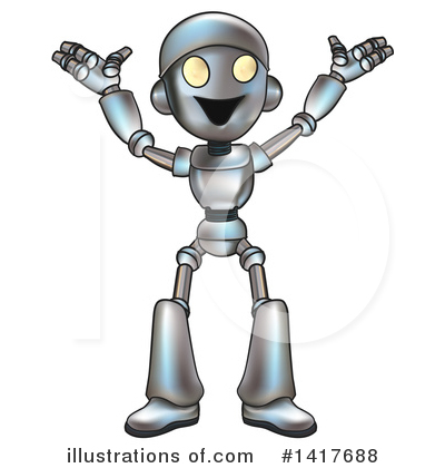 Robot Character Clipart #1417688 by AtStockIllustration