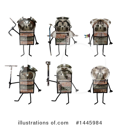 Royalty-Free (RF) Robot Clipart Illustration by NL shop - Stock Sample #1445984