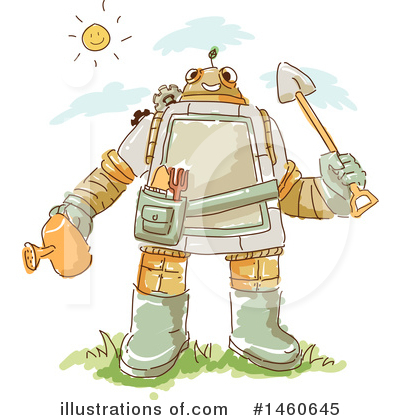 Royalty-Free (RF) Robot Clipart Illustration by BNP Design Studio - Stock Sample #1460645
