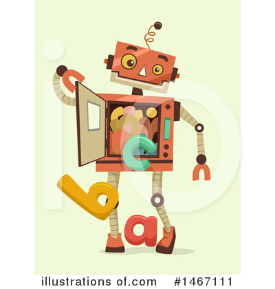 Royalty-Free (RF) Robot Clipart Illustration by BNP Design Studio - Stock Sample #1467111