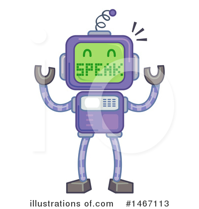 Royalty-Free (RF) Robot Clipart Illustration by BNP Design Studio - Stock Sample #1467113