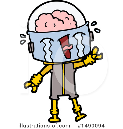 Royalty-Free (RF) Robot Clipart Illustration by lineartestpilot - Stock Sample #1490094
