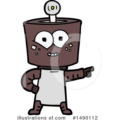 Royalty-Free (RF) Robot Clipart Illustration by lineartestpilot - Stock Sample #1490112