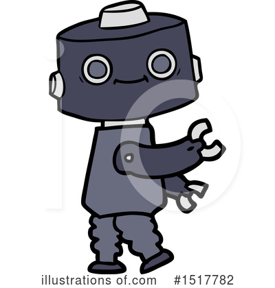 Royalty-Free (RF) Robot Clipart Illustration by lineartestpilot - Stock Sample #1517782