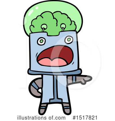 Royalty-Free (RF) Robot Clipart Illustration by lineartestpilot - Stock Sample #1517821