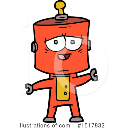 Royalty-Free (RF) Robot Clipart Illustration by lineartestpilot - Stock Sample #1517832