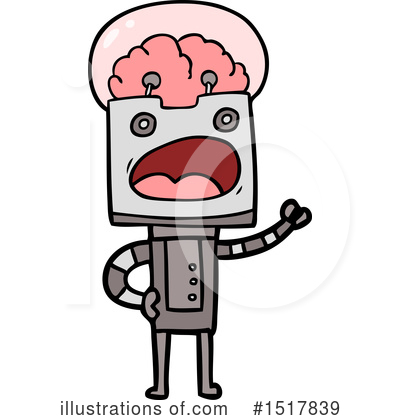 Royalty-Free (RF) Robot Clipart Illustration by lineartestpilot - Stock Sample #1517839