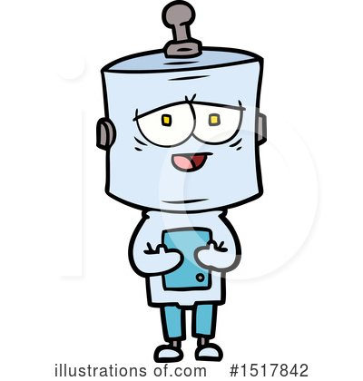 Royalty-Free (RF) Robot Clipart Illustration by lineartestpilot - Stock Sample #1517842