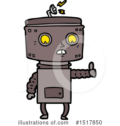 Royalty-Free (RF) Robot Clipart Illustration by lineartestpilot - Stock Sample #1517850