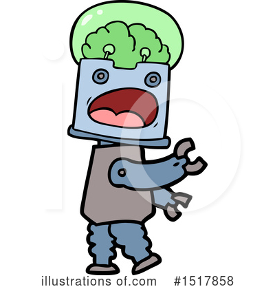 Royalty-Free (RF) Robot Clipart Illustration by lineartestpilot - Stock Sample #1517858