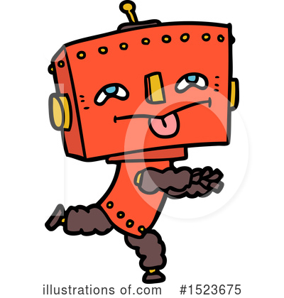 Royalty-Free (RF) Robot Clipart Illustration by lineartestpilot - Stock Sample #1523675