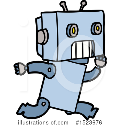 Royalty-Free (RF) Robot Clipart Illustration by lineartestpilot - Stock Sample #1523676