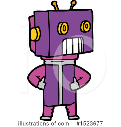Royalty-Free (RF) Robot Clipart Illustration by lineartestpilot - Stock Sample #1523677