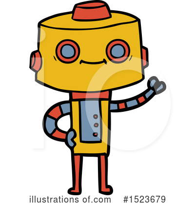 Royalty-Free (RF) Robot Clipart Illustration by lineartestpilot - Stock Sample #1523679