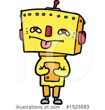 Royalty-Free (RF) Robot Clipart Illustration by lineartestpilot - Stock Sample #1523683