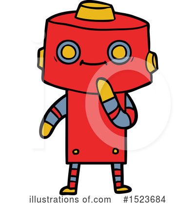 Royalty-Free (RF) Robot Clipart Illustration by lineartestpilot - Stock Sample #1523684