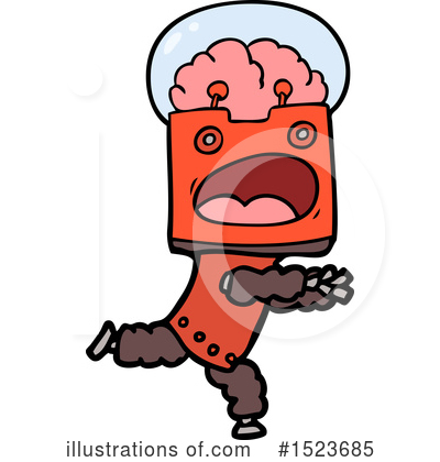 Royalty-Free (RF) Robot Clipart Illustration by lineartestpilot - Stock Sample #1523685