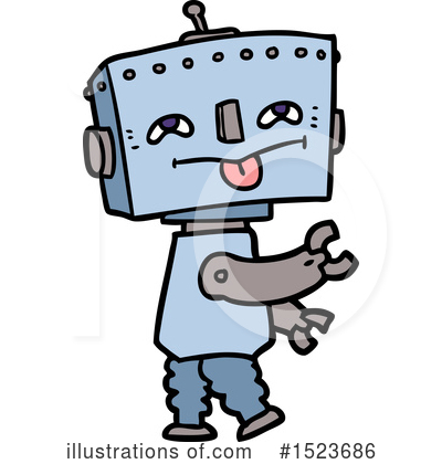 Royalty-Free (RF) Robot Clipart Illustration by lineartestpilot - Stock Sample #1523686