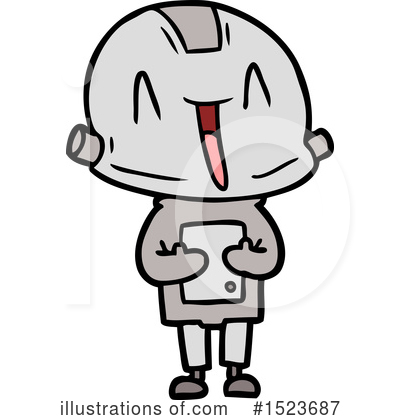 Royalty-Free (RF) Robot Clipart Illustration by lineartestpilot - Stock Sample #1523687