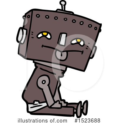 Royalty-Free (RF) Robot Clipart Illustration by lineartestpilot - Stock Sample #1523688