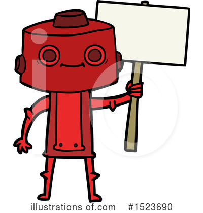 Royalty-Free (RF) Robot Clipart Illustration by lineartestpilot - Stock Sample #1523690