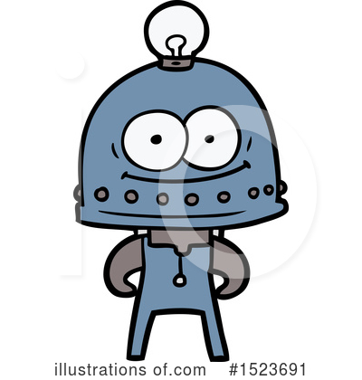Royalty-Free (RF) Robot Clipart Illustration by lineartestpilot - Stock Sample #1523691