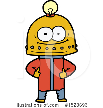 Royalty-Free (RF) Robot Clipart Illustration by lineartestpilot - Stock Sample #1523693