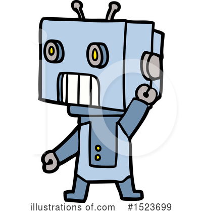 Royalty-Free (RF) Robot Clipart Illustration by lineartestpilot - Stock Sample #1523699