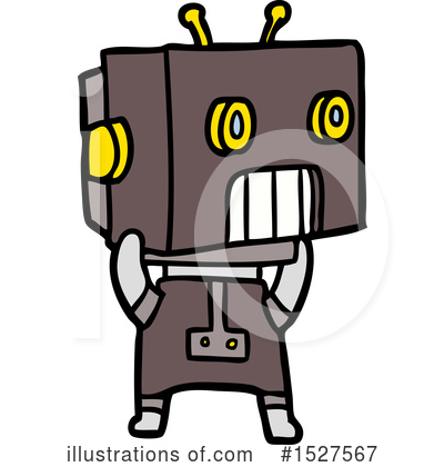 Royalty-Free (RF) Robot Clipart Illustration by lineartestpilot - Stock Sample #1527567