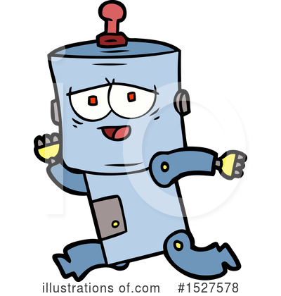 Royalty-Free (RF) Robot Clipart Illustration by lineartestpilot - Stock Sample #1527578