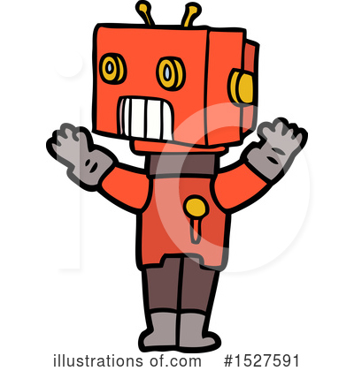 Royalty-Free (RF) Robot Clipart Illustration by lineartestpilot - Stock Sample #1527591