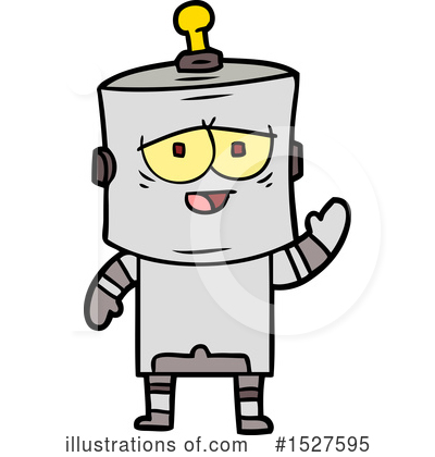Royalty-Free (RF) Robot Clipart Illustration by lineartestpilot - Stock Sample #1527595