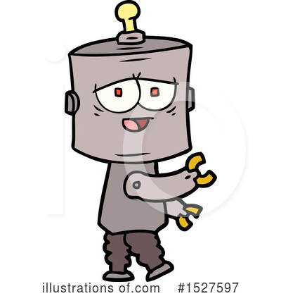 Royalty-Free (RF) Robot Clipart Illustration by lineartestpilot - Stock Sample #1527597