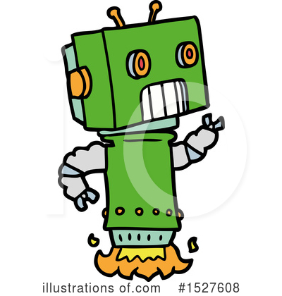 Royalty-Free (RF) Robot Clipart Illustration by lineartestpilot - Stock Sample #1527608