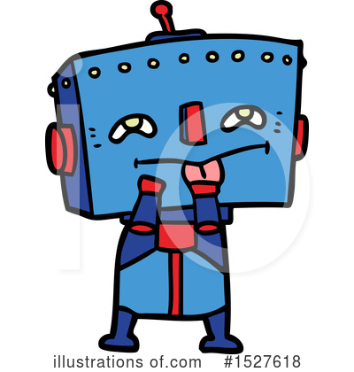 Royalty-Free (RF) Robot Clipart Illustration by lineartestpilot - Stock Sample #1527618