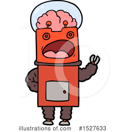 Royalty-Free (RF) Robot Clipart Illustration by lineartestpilot - Stock Sample #1527633