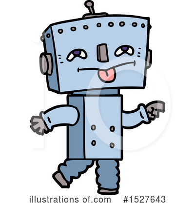 Royalty-Free (RF) Robot Clipart Illustration by lineartestpilot - Stock Sample #1527643