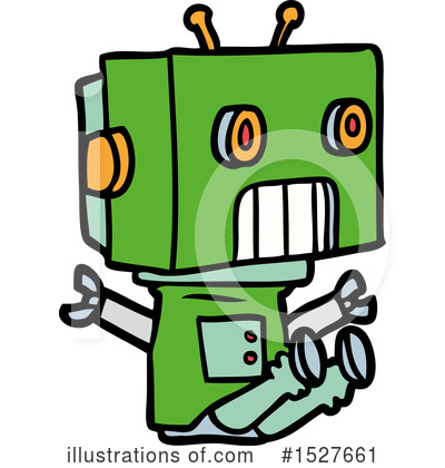 Royalty-Free (RF) Robot Clipart Illustration by lineartestpilot - Stock Sample #1527661
