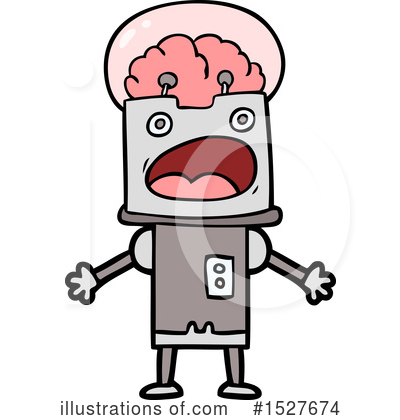 Royalty-Free (RF) Robot Clipart Illustration by lineartestpilot - Stock Sample #1527674