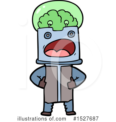 Royalty-Free (RF) Robot Clipart Illustration by lineartestpilot - Stock Sample #1527687